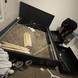 - Queen Bed frame - 2 Under bed Drawers - 