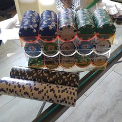 500 Poker Chips $10 Also Racks Available $2 Each 40 Available