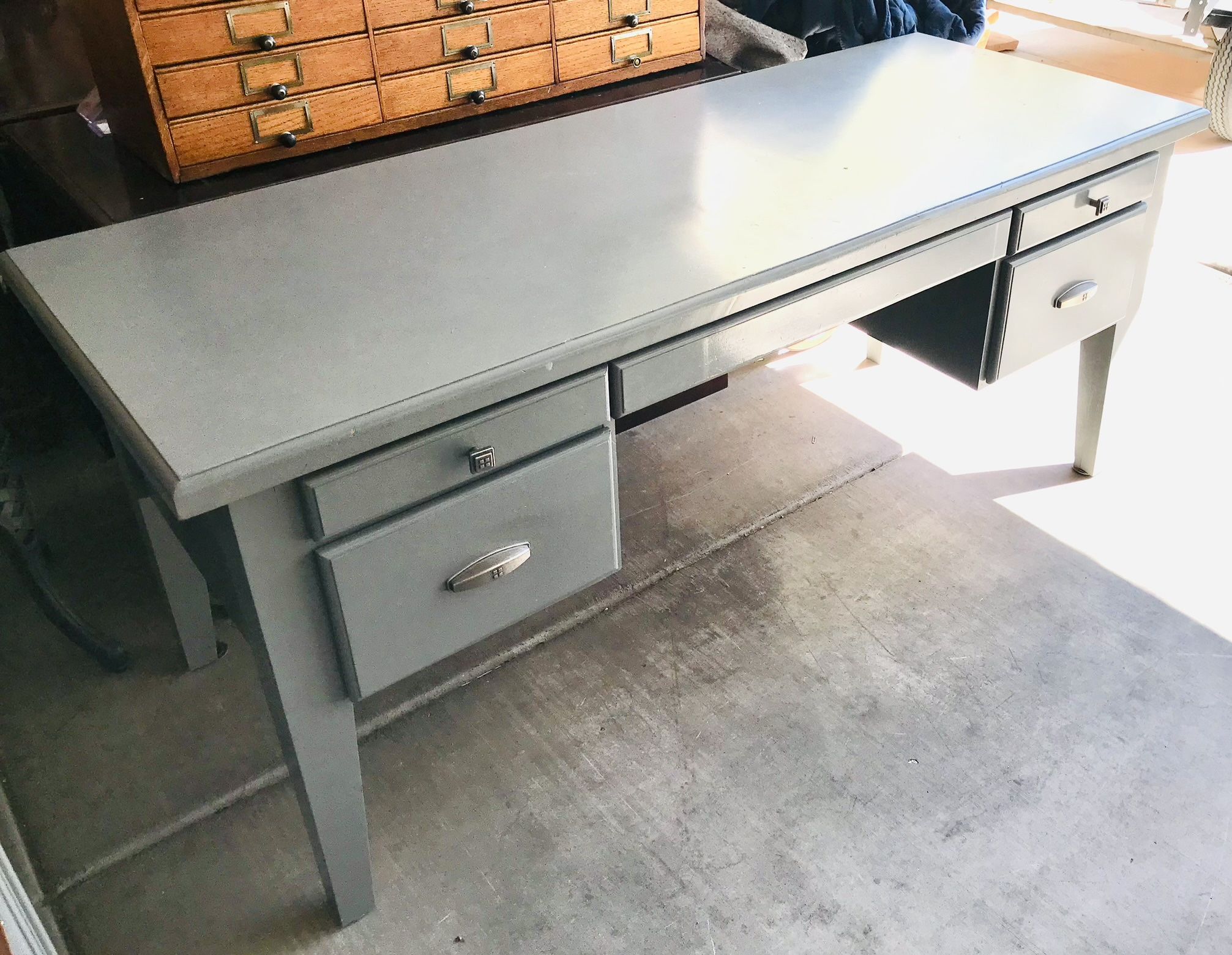 Large Grey Desk