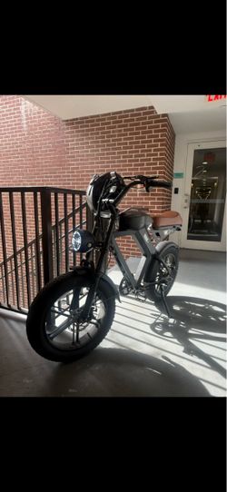 E-bike with Fat Tires and Bluetooth Helmets