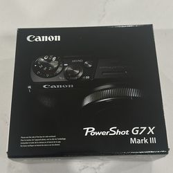 Canon G7X Mark iii