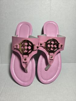 Women’s Pink Slip-On Thong Sandals