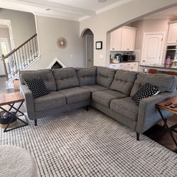 Grey L-shaped Sectional