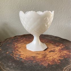 Vintage Napco Opaque Milkglass Vase 