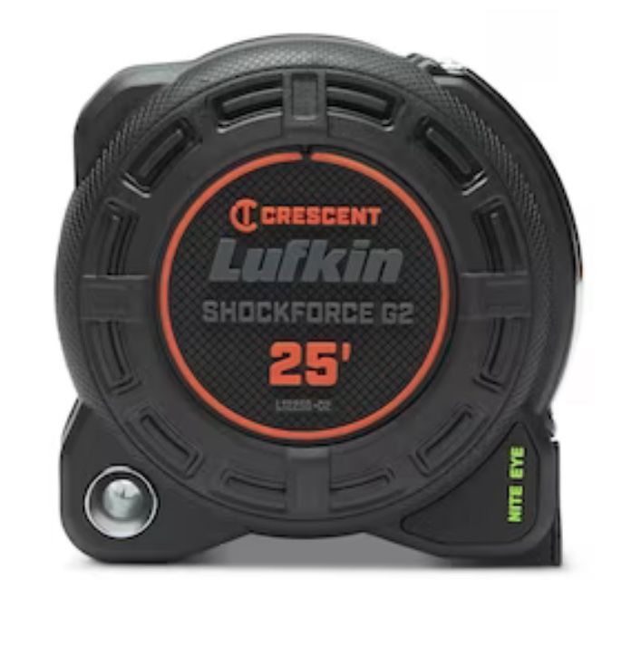 Crescent Lufkin Shockforce Nite Eye G2 25-ft Tape Measure / Brand New - No Packaging!!!