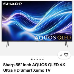 55 Inch Sharp  Aquos Smart TV 