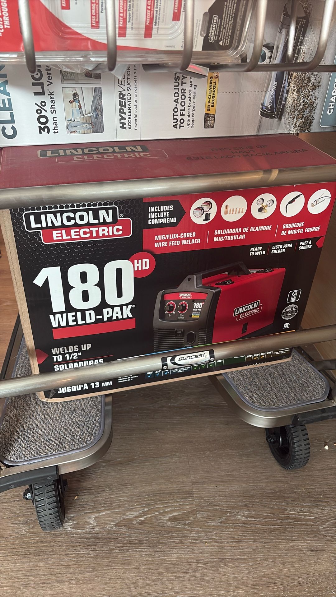 Lincoln Electric Weld-Pak 180 Amp MIG Flux-Core Wire Feed Welder, 230V,