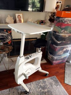 $800  FLEXISPORT V9 DESKCISE PRO ALL- IN- ONE DESK BIKE