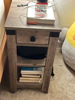 2 matching nightstands with outlet