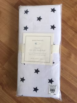 Pottery Barn crib sheet