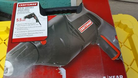 3/8 variable speed drill elec. 5.5 amp