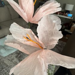 Large Standing 3 stem flower with base- wedding, party, decoration- new