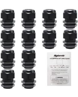 Cable Glands Wire Gland Connector Waterproof Adjustable with Gaskets
