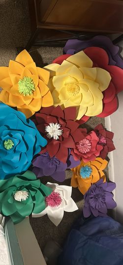 Beautiful Mexican paper flowers
