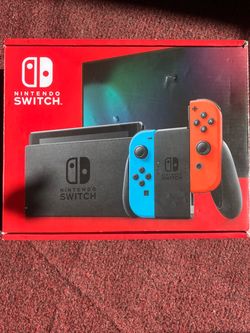Nintendo Switch Neon Blue/Red Console Box
