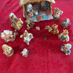 Cherished Teddies Nativity 18 Piece