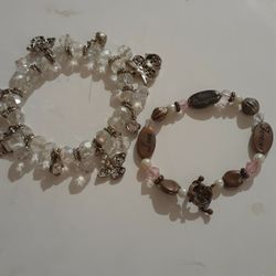 2 Very nice Silver Ladies Bracelets 