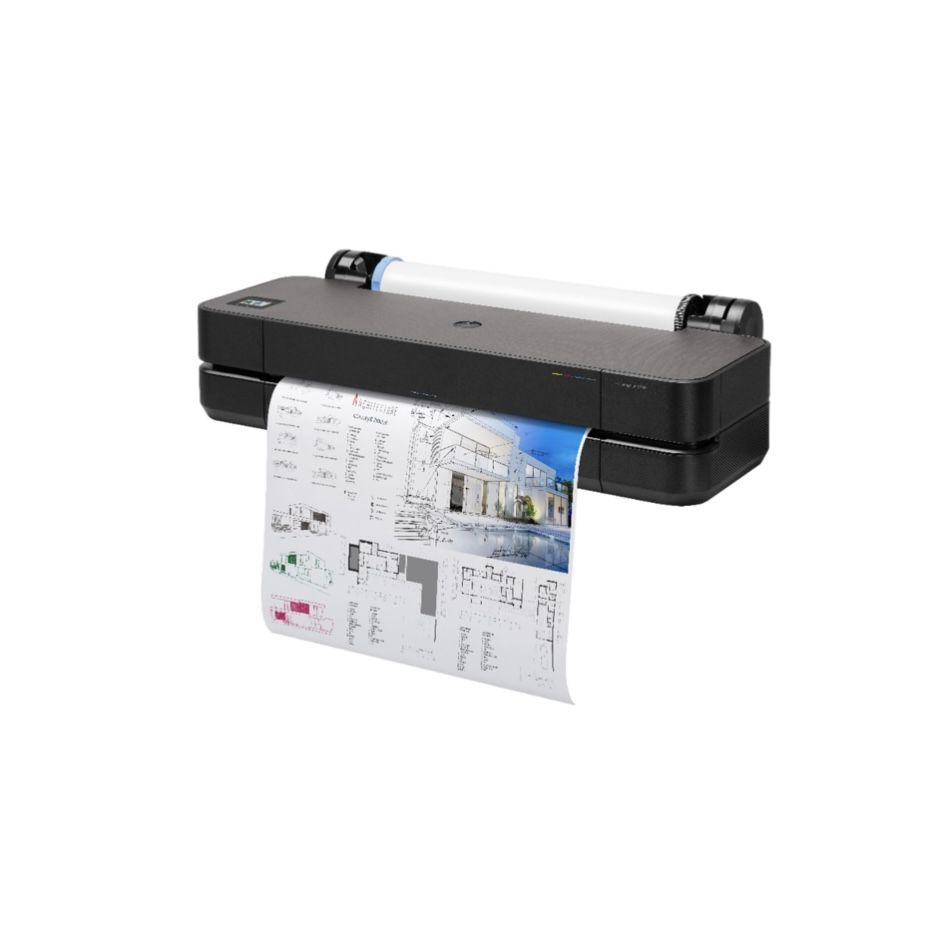 HP DesignJet T210 Large Format 24-inch Plotter Printer, with Modern Compact Design (8AG32D) - New Model