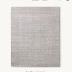 8x10 Grey Rug- Restoration Hardware