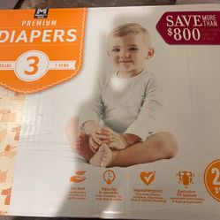 Members Mark Premium Diapers 243ct