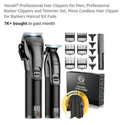 NEW PROFESSIONAL HAIR CLIPPERS AND TRIMER SET