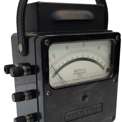 Collectible Vintage Weston Model 433 Laboratory AC Voltmeter
