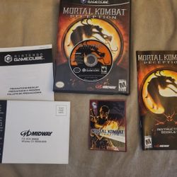 Mortal Kombat: Deception (Nintendo GameCube, 2005) CIB W/SCORPION CARD