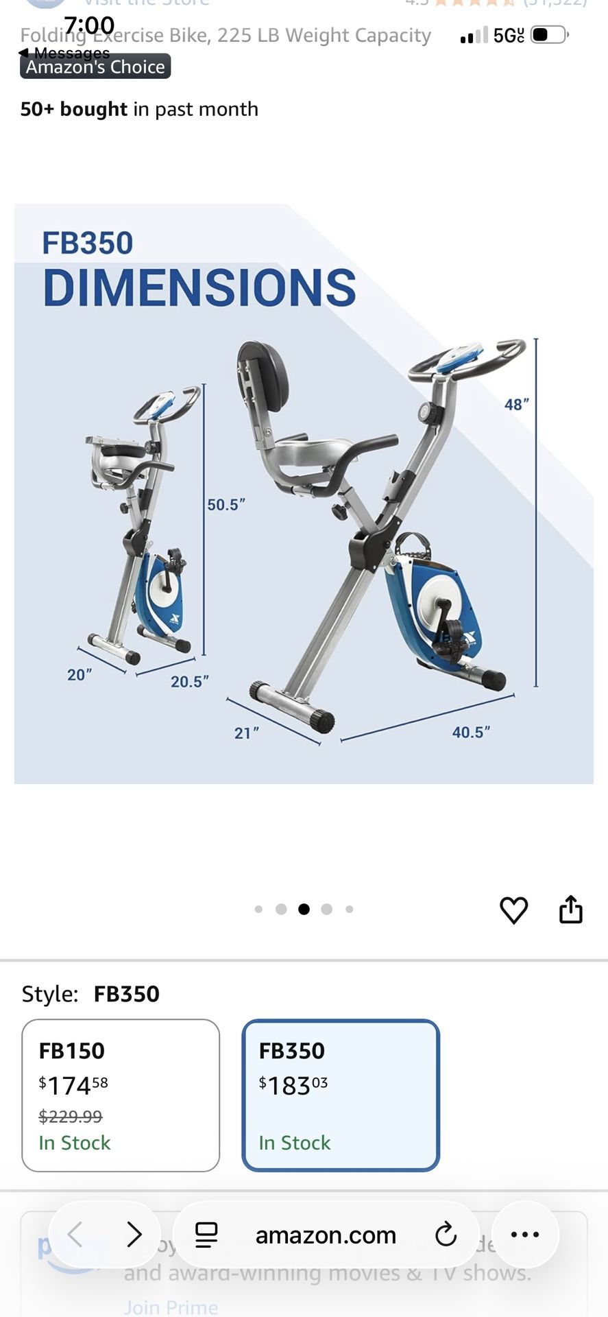Foldable Exercise Bike