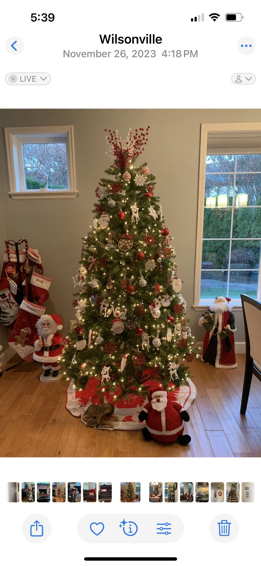 9’ Artificial Christmas Tree