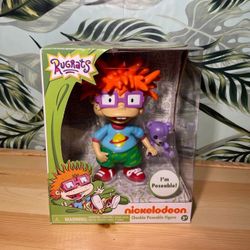 2017 Just Play Nickelodeon Rugrats Poseable Chuckie Figure W/ Teddy Bear