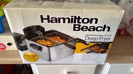No Hamilton Beach professional style deep fryer 12 cup capacity