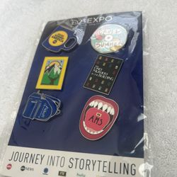 D23 Disney Expo Journey Into Storytelling 6 Pin Set ABC AHS Cruel Summer GMA B02
