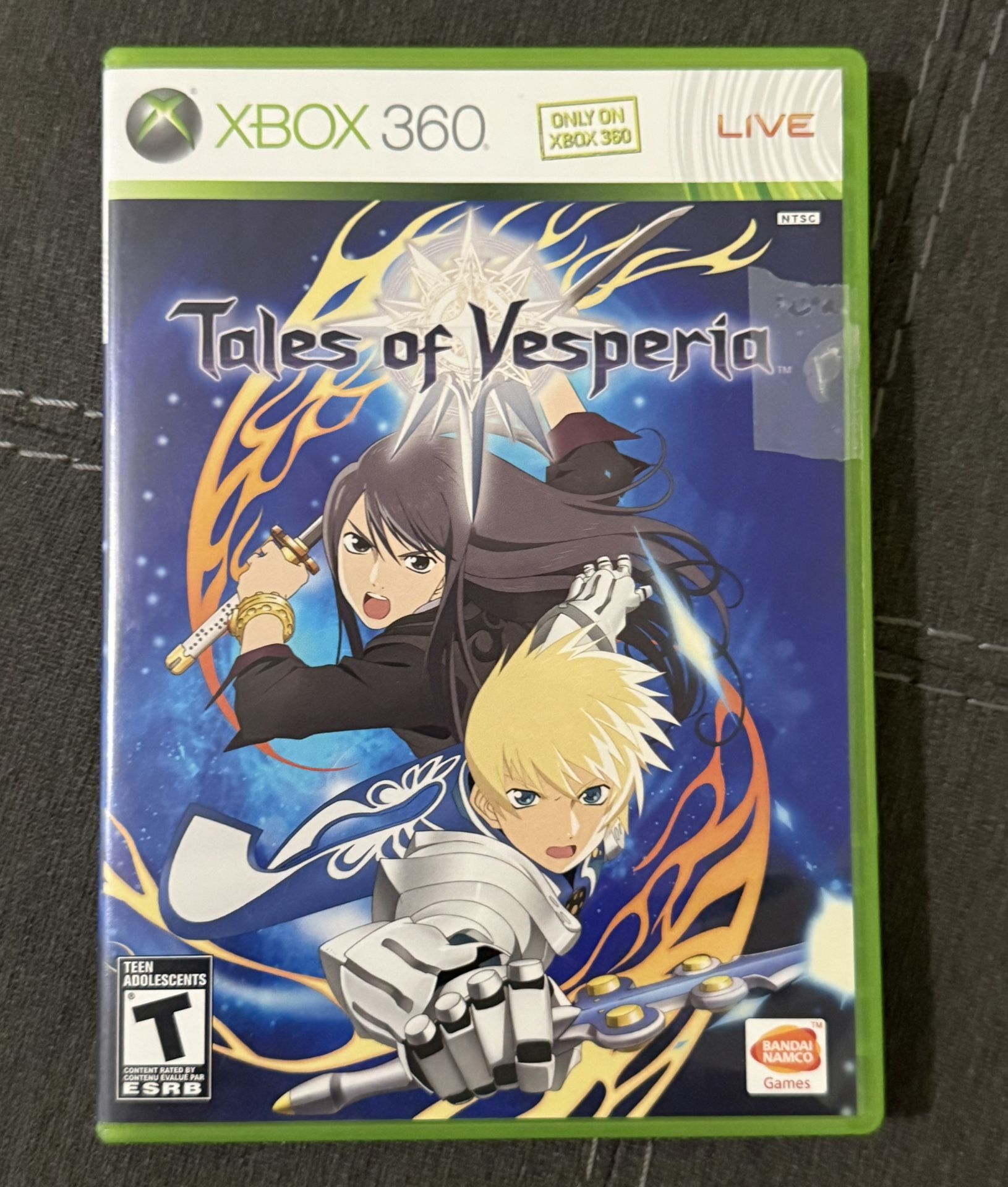 Tales of Vesperia Xbox 360 Complete CIB - Damaged Case - Disc/instructions Great