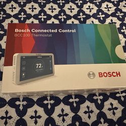 Bosch BCC100 Connected Control Smart Phone Wi-Fi Thermostat - Works with Alexa - Touch Screen