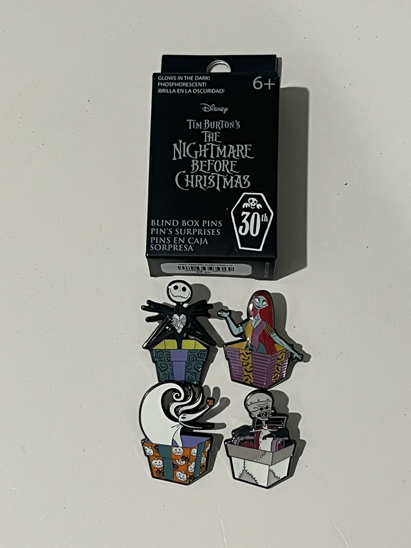 Nightmare Before Christmas Gifts Pin Lot Of 4