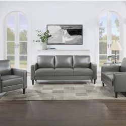 Gray 3-piece Sofa Set