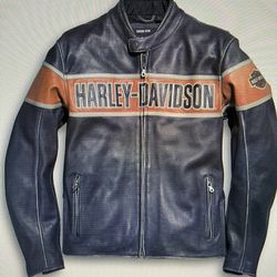 Harley Davidson Men’s VICTORY LANE Distressed Leather Jacket L 98057-13VM 2019
