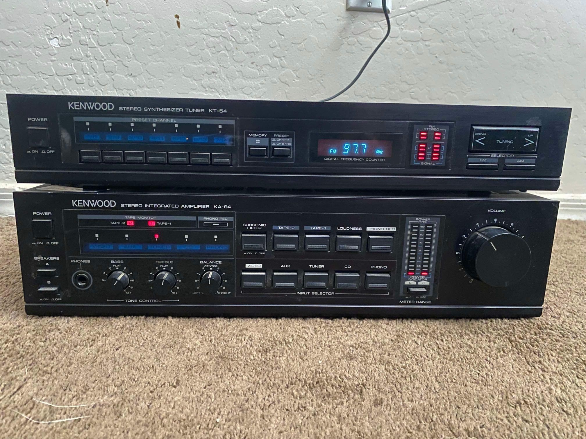 Vintage Kenwood Receiver And Tuner Set