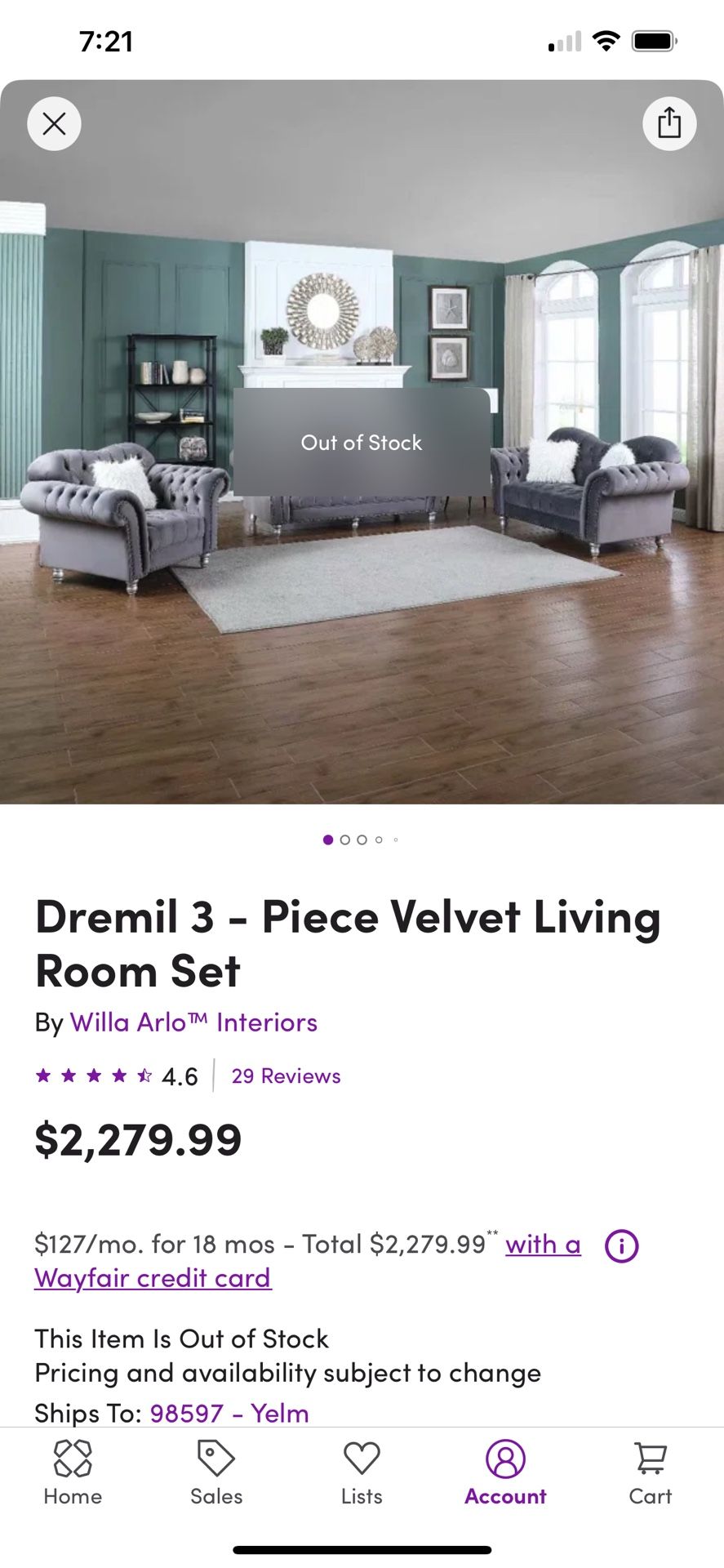 Living Room Set With Coffee Table