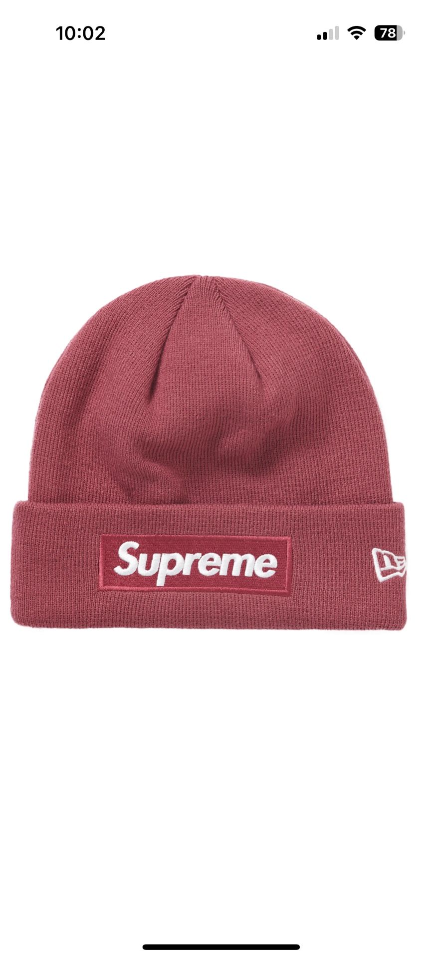 Supreme Box Logo Beanie Plum (FW21)