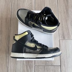 Comme Des Garcons x Nike FW17 Dunk High Clear Size: 9