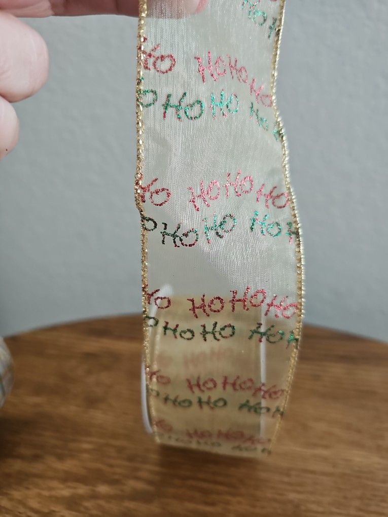 Ho Ho Ho Christmas Ribbon