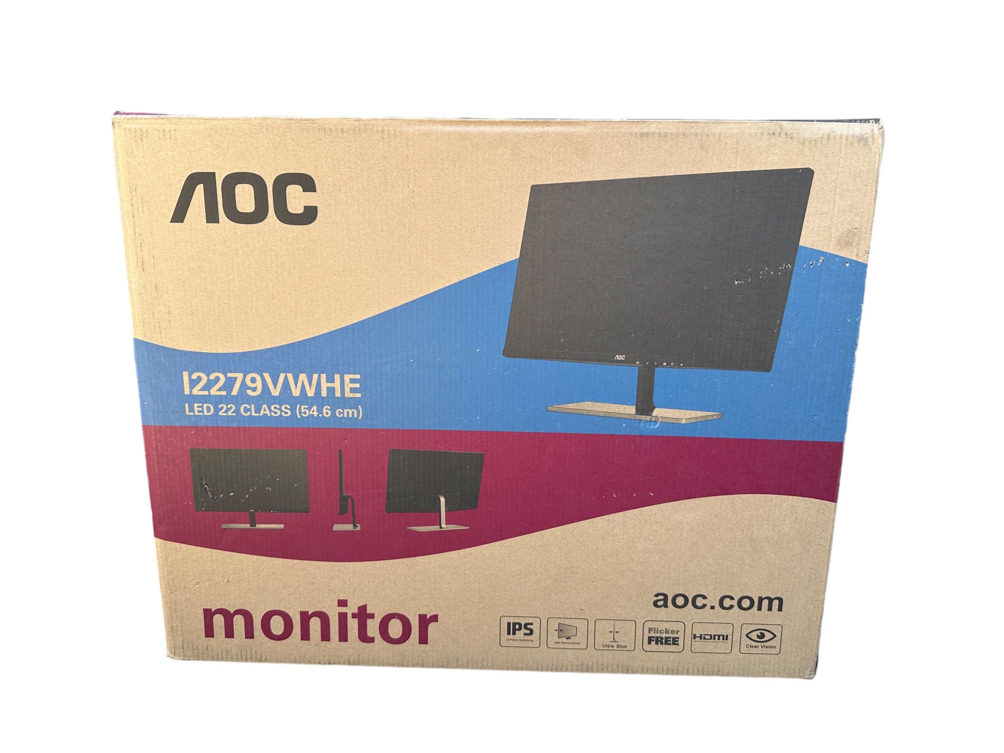 AOC LED IPS Monitor 22 Inch Ultra Slim