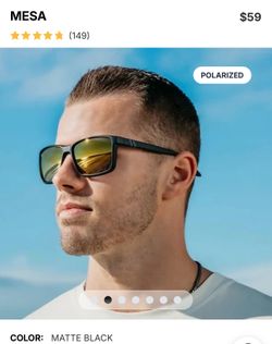 New Blenders Mesa Matte Black Sunglasses Polarized Copper Mirror Lens