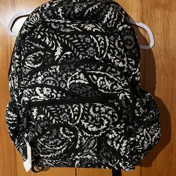 Vera Bradley Blk/white Backpack