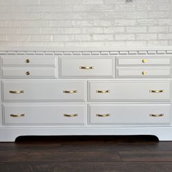 White 7 Drawer Dresser 
