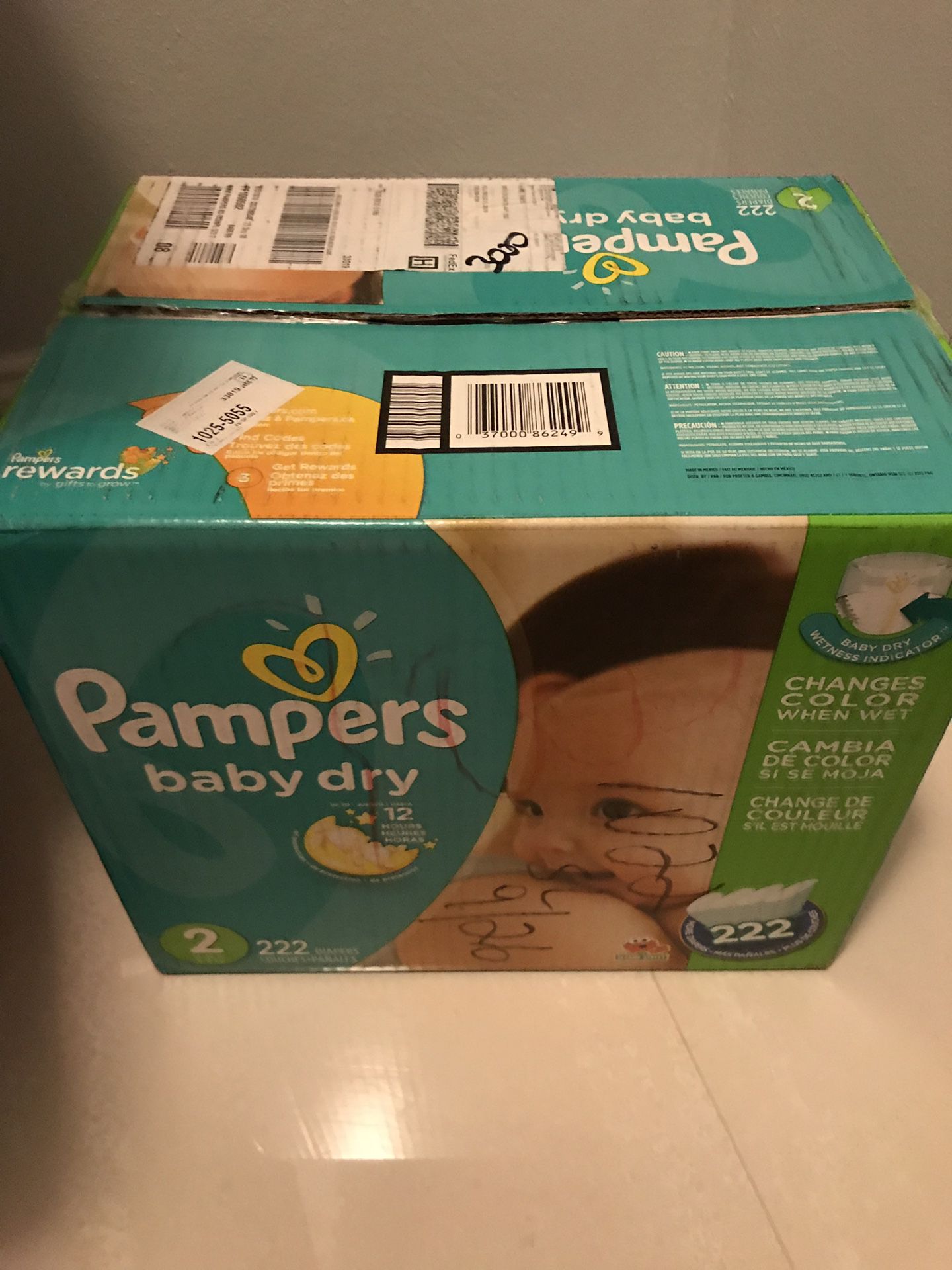 Pampers Baby Dry Box Never Open Count 222