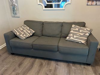 Couch with pullout mattress