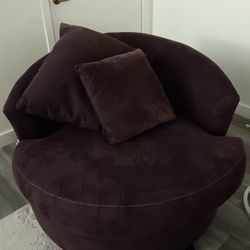 Round Swivel Oversized Chair 