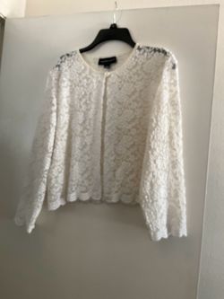 Connected Apparel Lace Cardigan size L